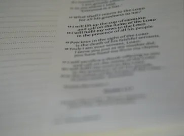 A screenshot of a properly formatted screenplay using scriptwriting software