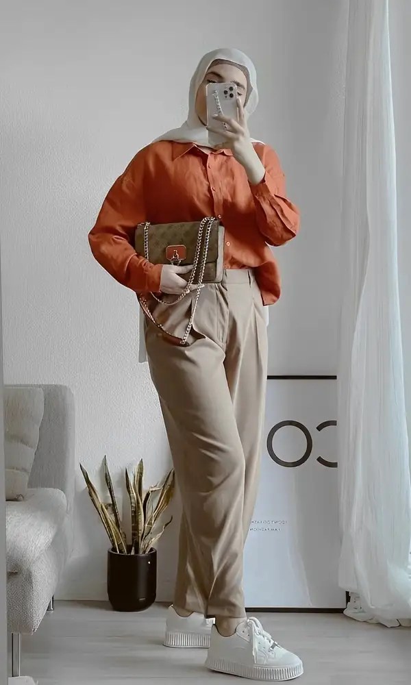 Gamis Terakota Cocok Dengan Jilbab Warna Apa
