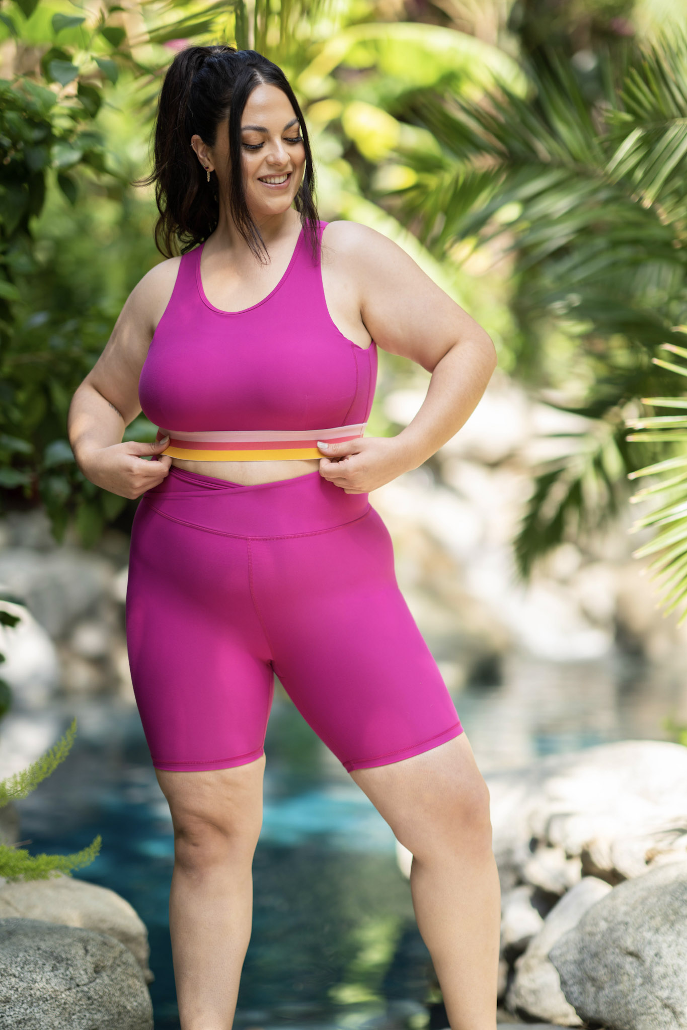 tropicana collection hourglass biker short passionfruit