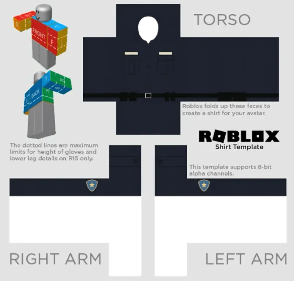 Police Uniform Template Printables