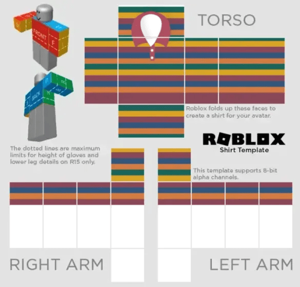 Roblox Colorful 80s Fashion Sportwear Template By Pixlr To Preview And