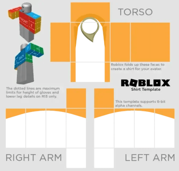 Roblox Orange Coat And White Pants 80s Fashion Template By Pixlr To