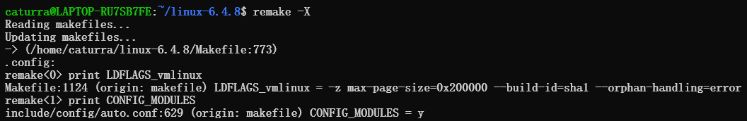 使用 remake 正确地调试 makefile