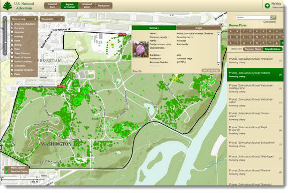 U.s. national arboretum launches botanical explorer for tour planning and research
