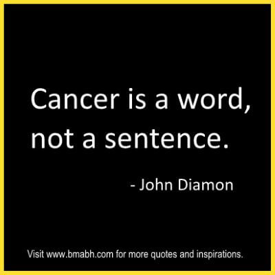 Inspirational Cancer Quotes And Sayings on www.bmabh.com #cancer