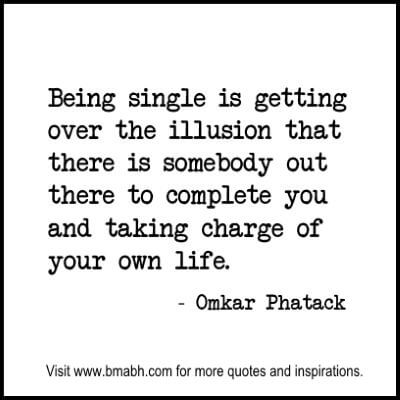 Single Quotes and sayings at www.bmabh.com #being single quotes