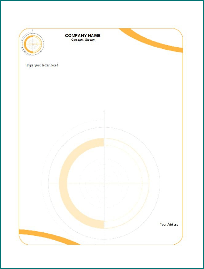 Free Printable Business Letterhead Template Word Bogiolo