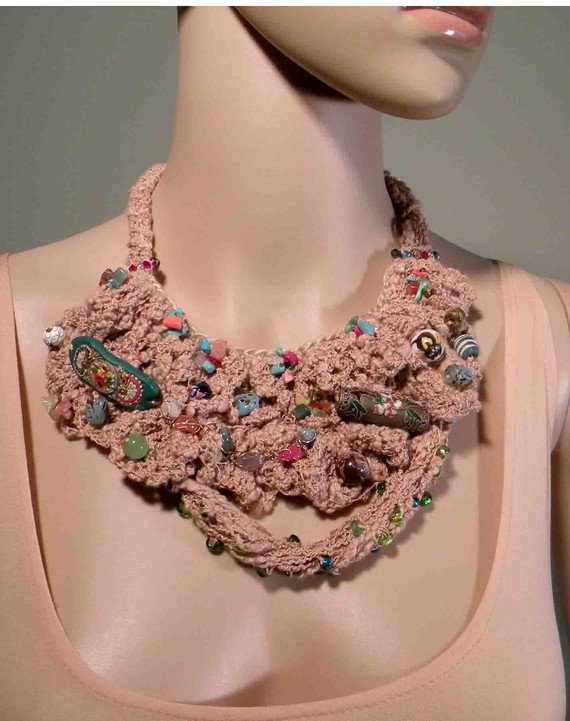 Unusual crochet necklace Boing Boing