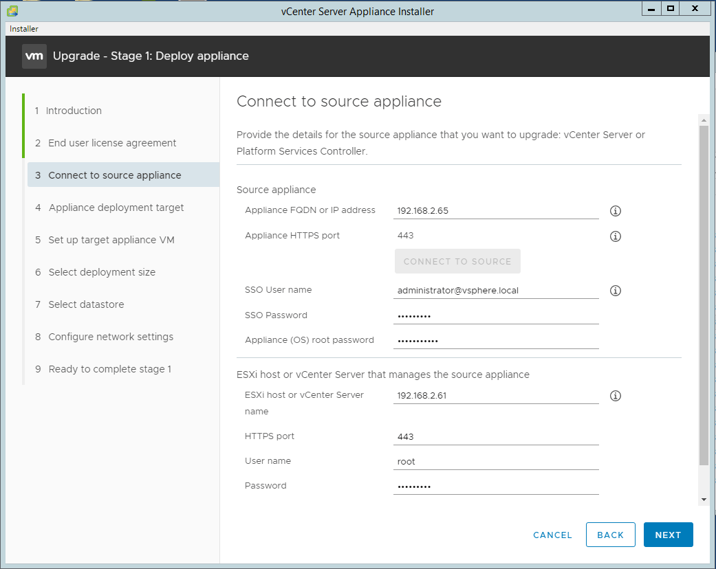 Upgrading vCenter Appliance (vCSA) and ESXi 6.5 to 6.7 – Technology ...