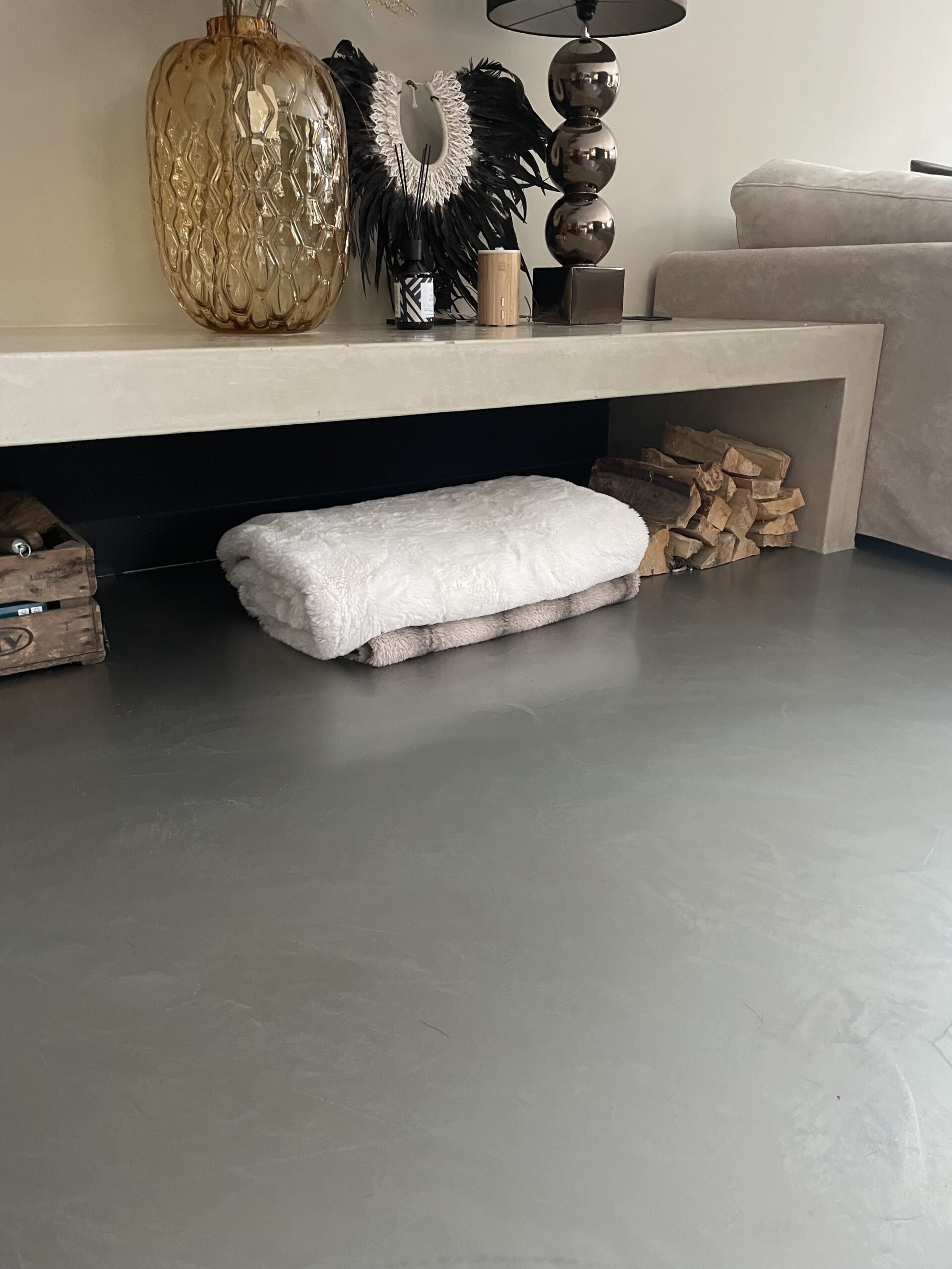 Metal Stuc vloer Champagne