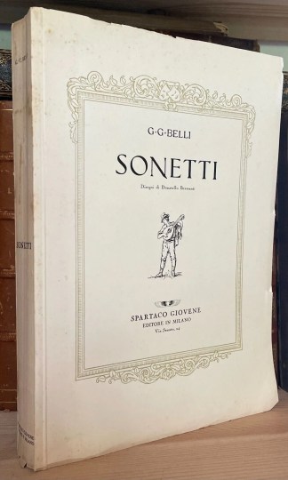 G. G. Belli Sonetti Spartaco Giovene Milano 1945 ed. numerata