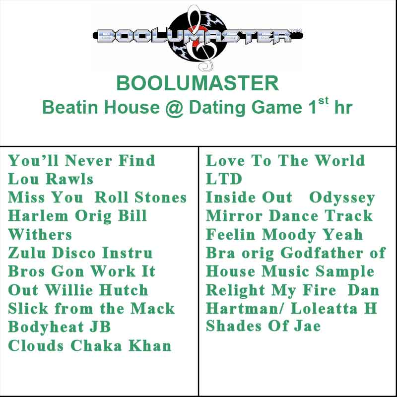 beatin dating game 1st hour playlist