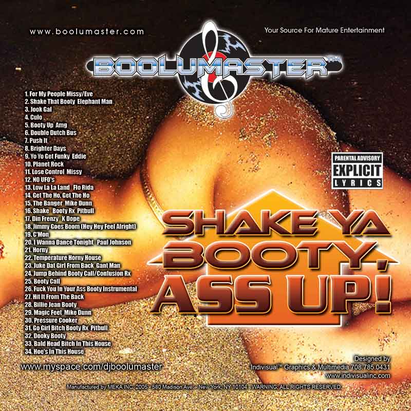 shake ya booty ass up cover