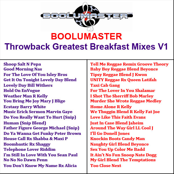 Throwback Playlist Greatest breakfast mixes v1