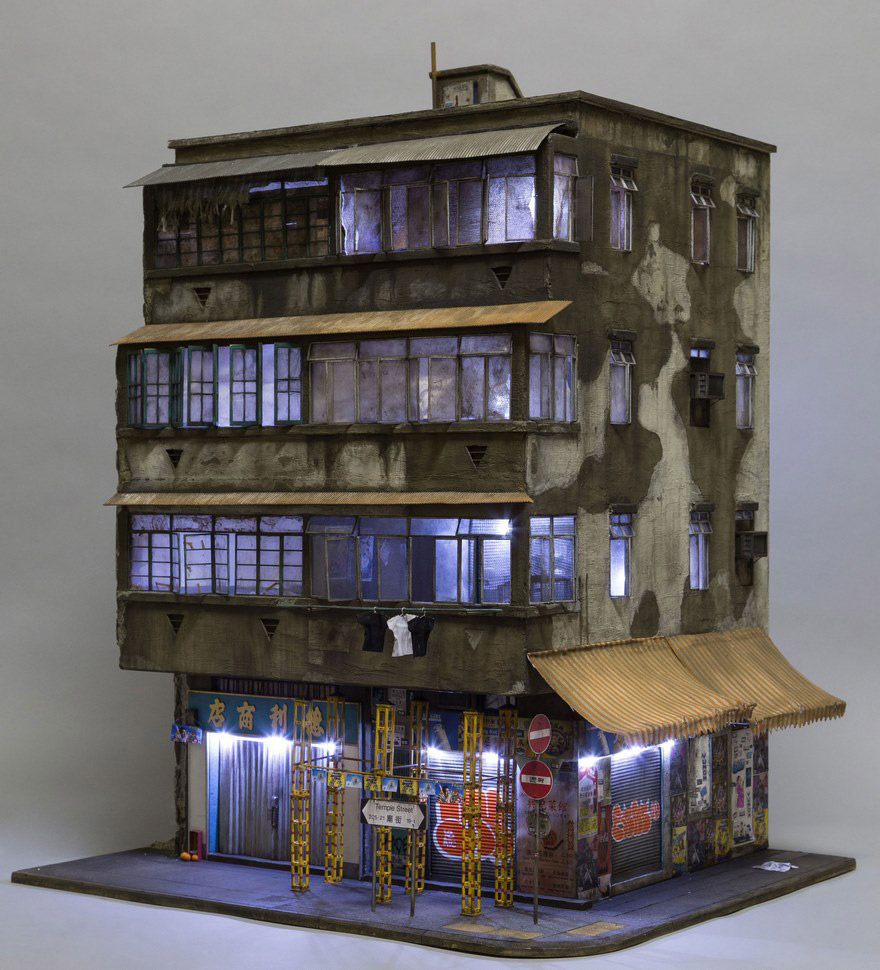 Incredibly detailed urban miniature by artist joshua smith