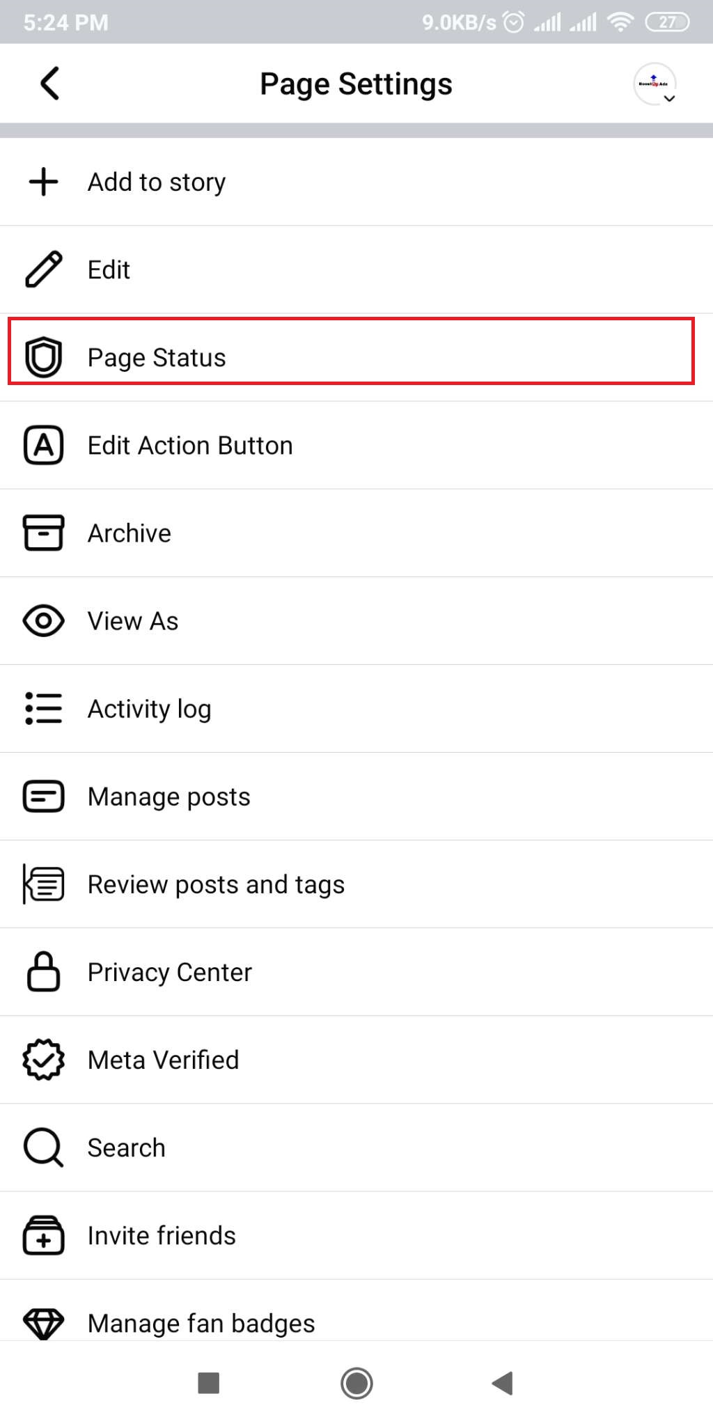 step 2 advertiser access