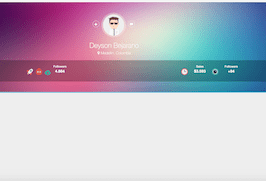 It may be full or partially visible. Bootstrap Snippet User Profile Background