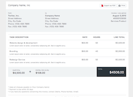 Bootstrap Invoice Examples