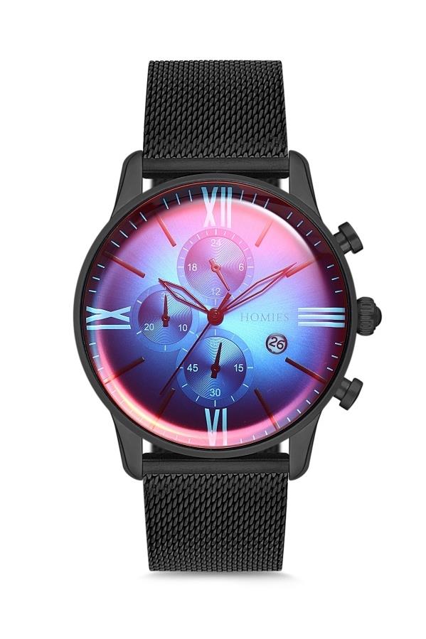 Quantum Hng812 399 Renkli Cam Silikon Kordon Erkek Kol Saati