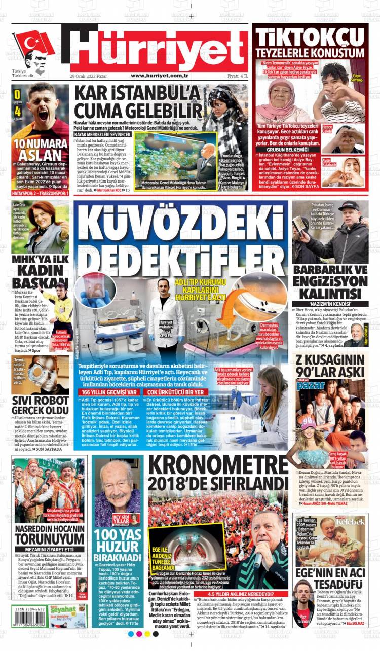 G&uuml;n&uuml;n Ulusal Gazete Manşetleri - 30 01 2023