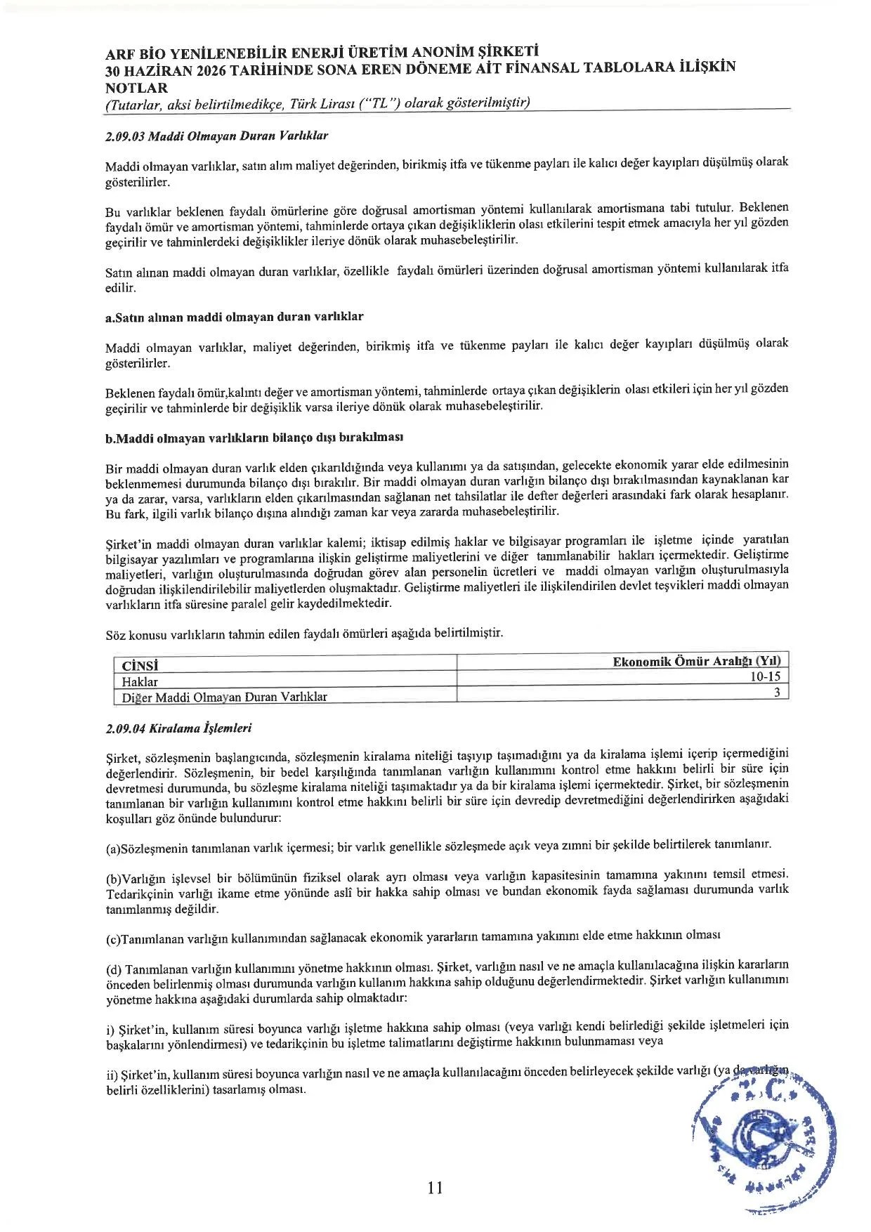Arf_Bio 30.06.2026 Finansal Raporu.pdf — sayfa 14