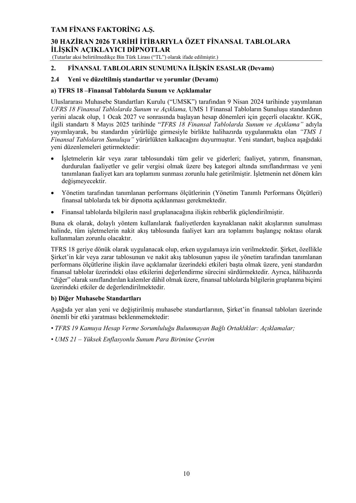 Tam Finans Faktoring BDDK _30.06.2026_Final.pdf — sayfa 14