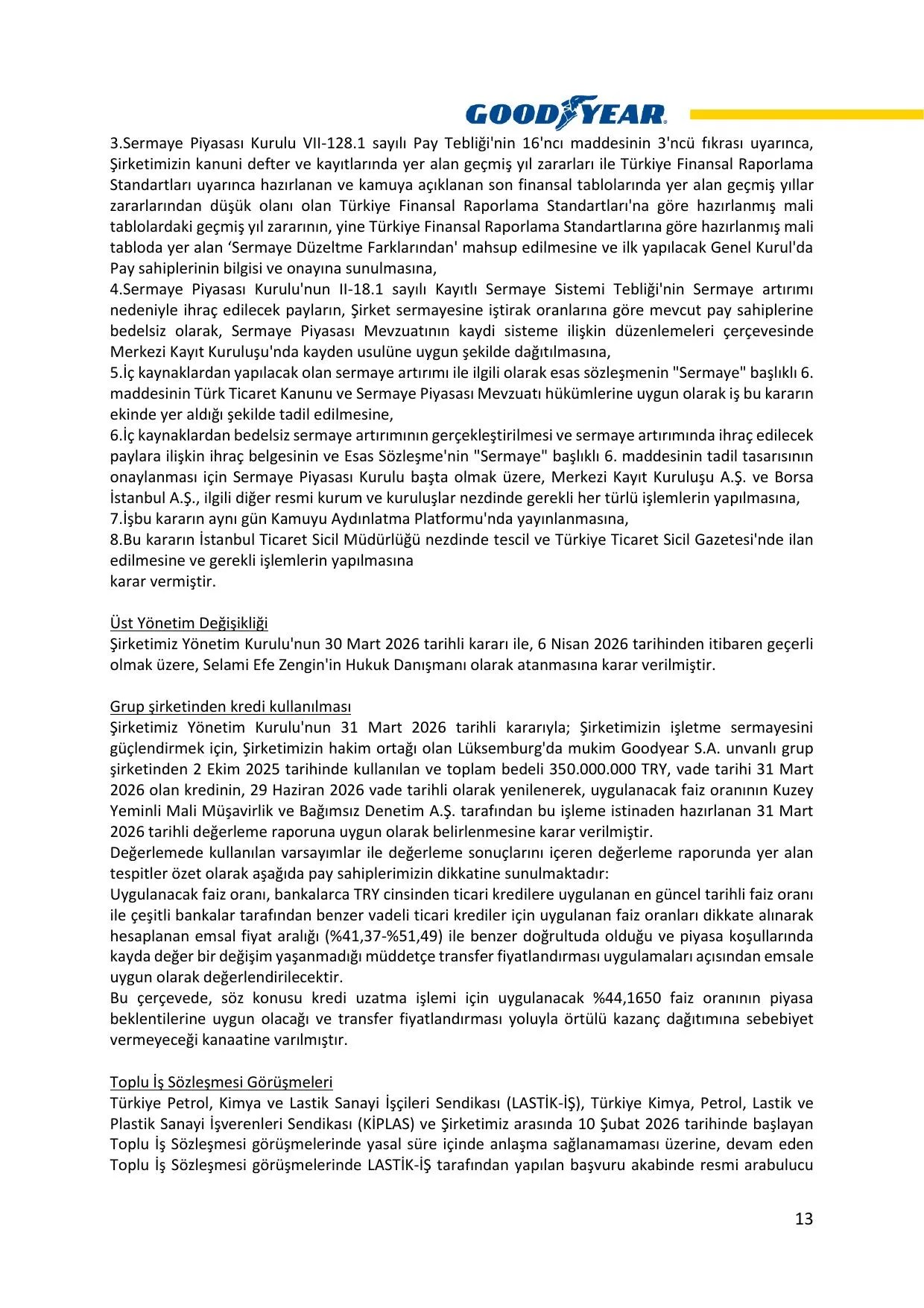 Goodyear 2026 2.Dönem Faaliyet Raporu.pdf — sayfa 14