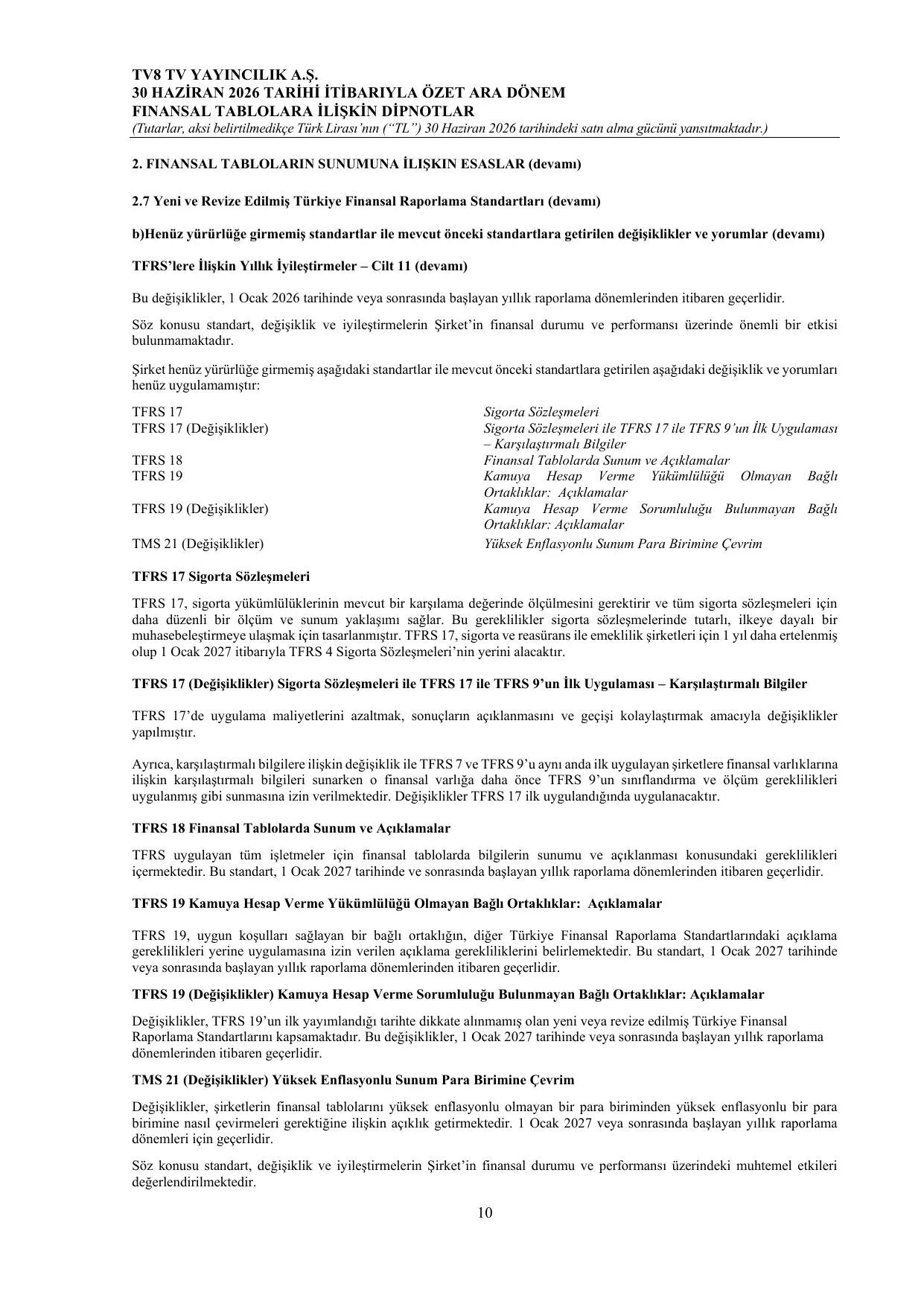 TV8 Tv Yayฤฑncฤฑlฤฑk A.ล 30.06.2026 ฤฐmzalฤฑ Baฤฤฑmsฤฑz Denetim Raporu.pdf โ sayfa 14