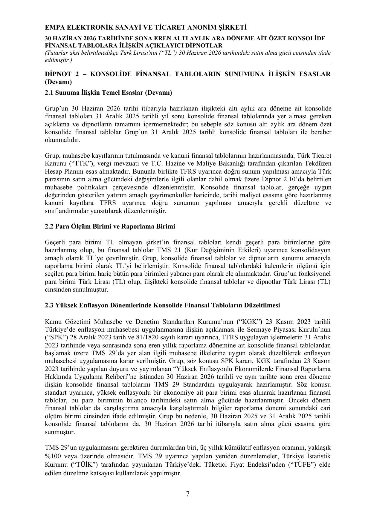 30.06.2026 Finansal Rapor.pdf โ sayfa 11