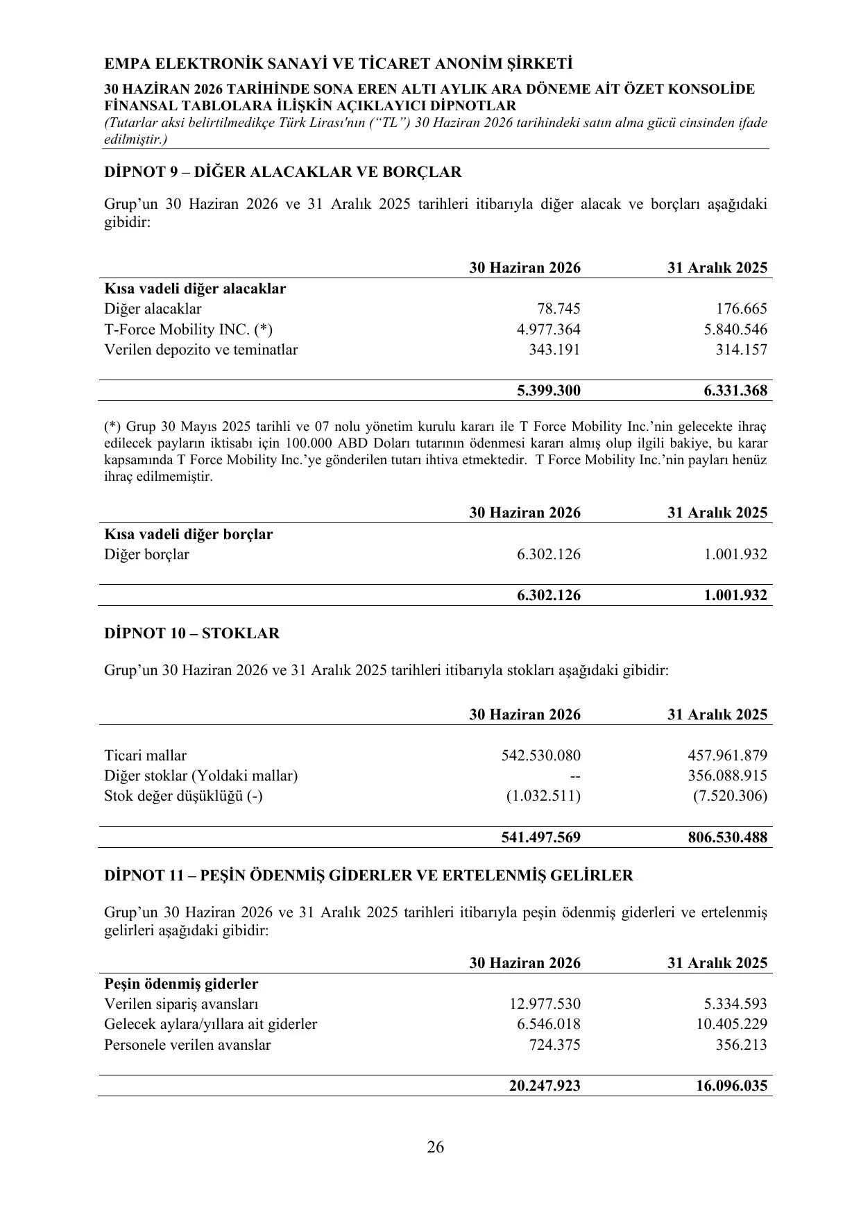 30.06.2026 Finansal Rapor.pdf โ sayfa 30