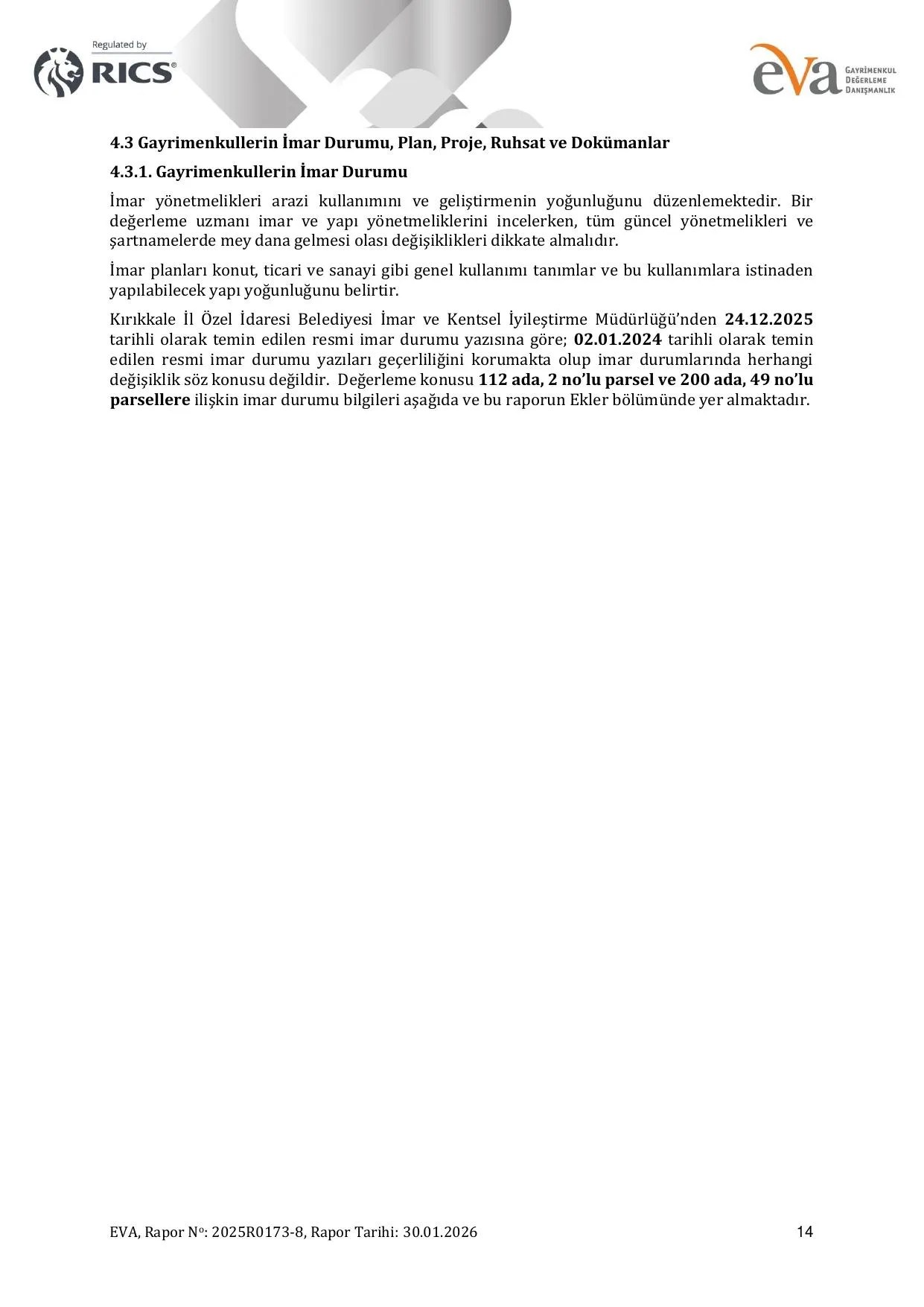 5K. 2025R0173-8_KIRIKKALE ARSA ve TARLA_DEĞERLEME RAPORU.pdf — sayfa 14