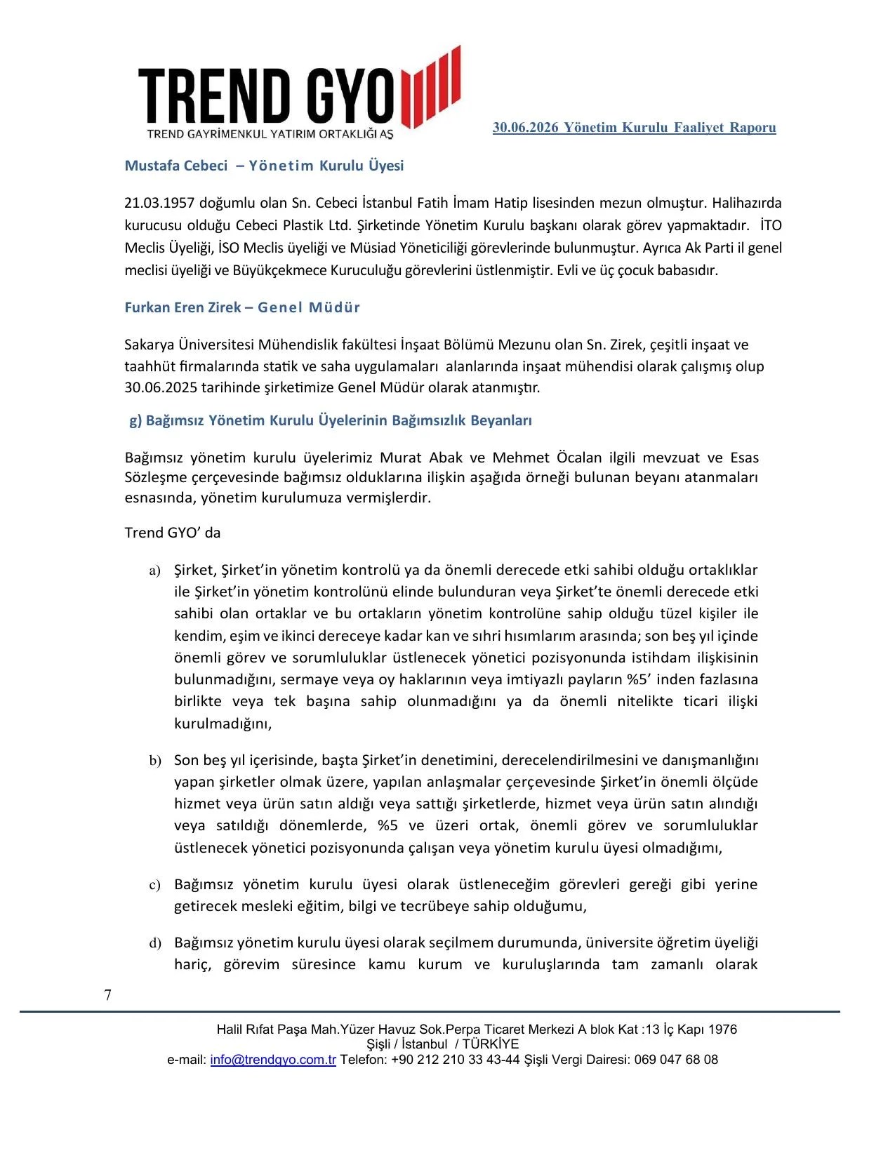 30 HAZİRAN 2026 YÖNETİM KURULU FAALİYET RAPORU.pdf — sayfa 7