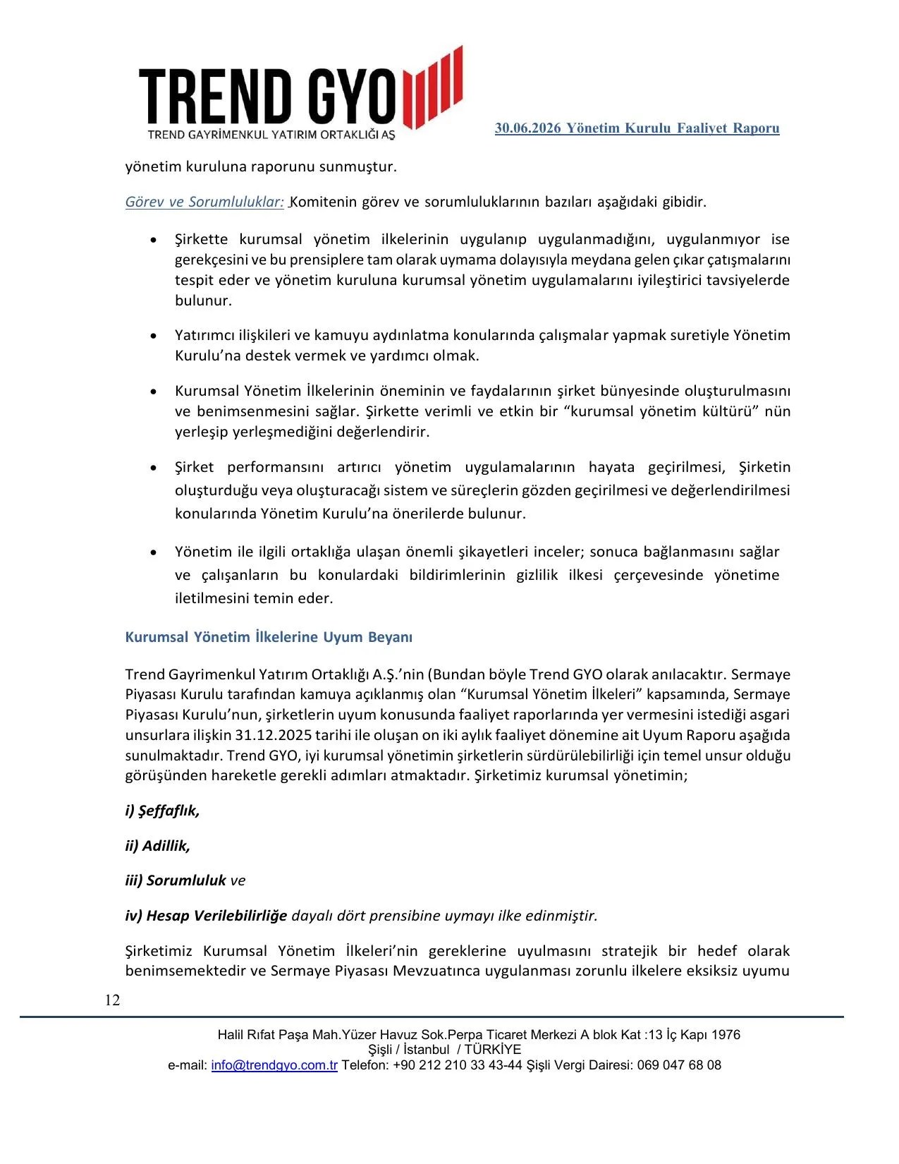 30 HAZİRAN 2026 YÖNETİM KURULU FAALİYET RAPORU.pdf — sayfa 12