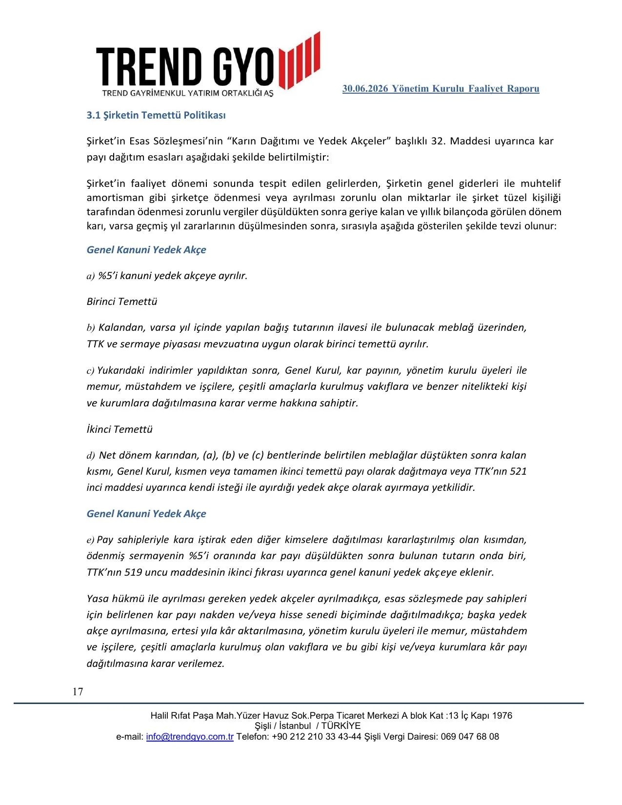 30 HAZİRAN 2026 YÖNETİM KURULU FAALİYET RAPORU.pdf — sayfa 17