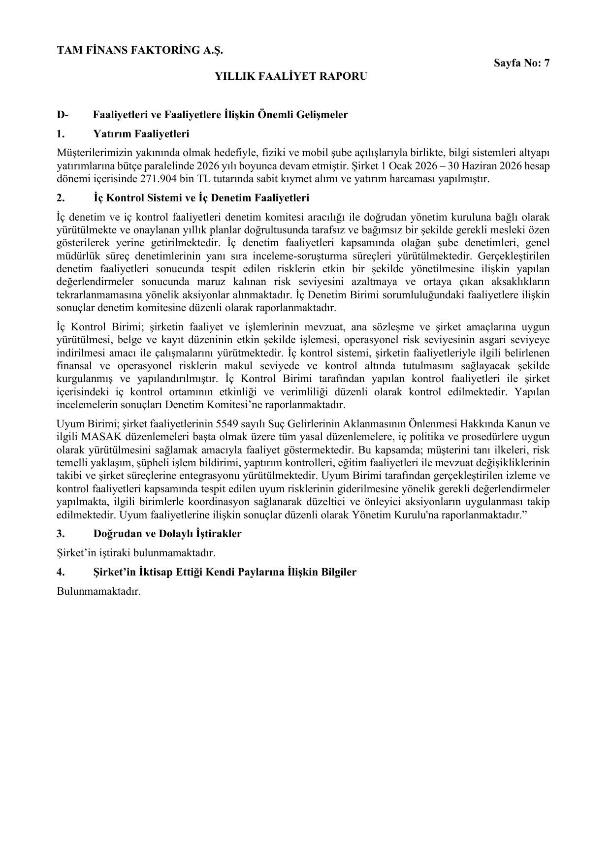 Tam Finans Faaliyet Raporu _30.06.2026 - Final.pdf — sayfa 9
