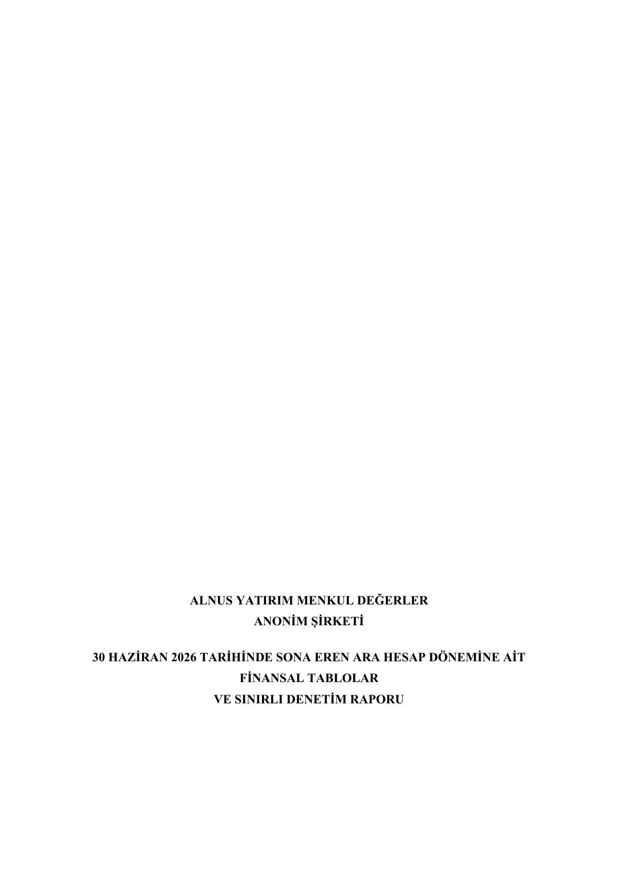 Alnus Yatฤฑrฤฑm Menkul Deฤerler A.ล. 30062026.pdf โ sayfa 1