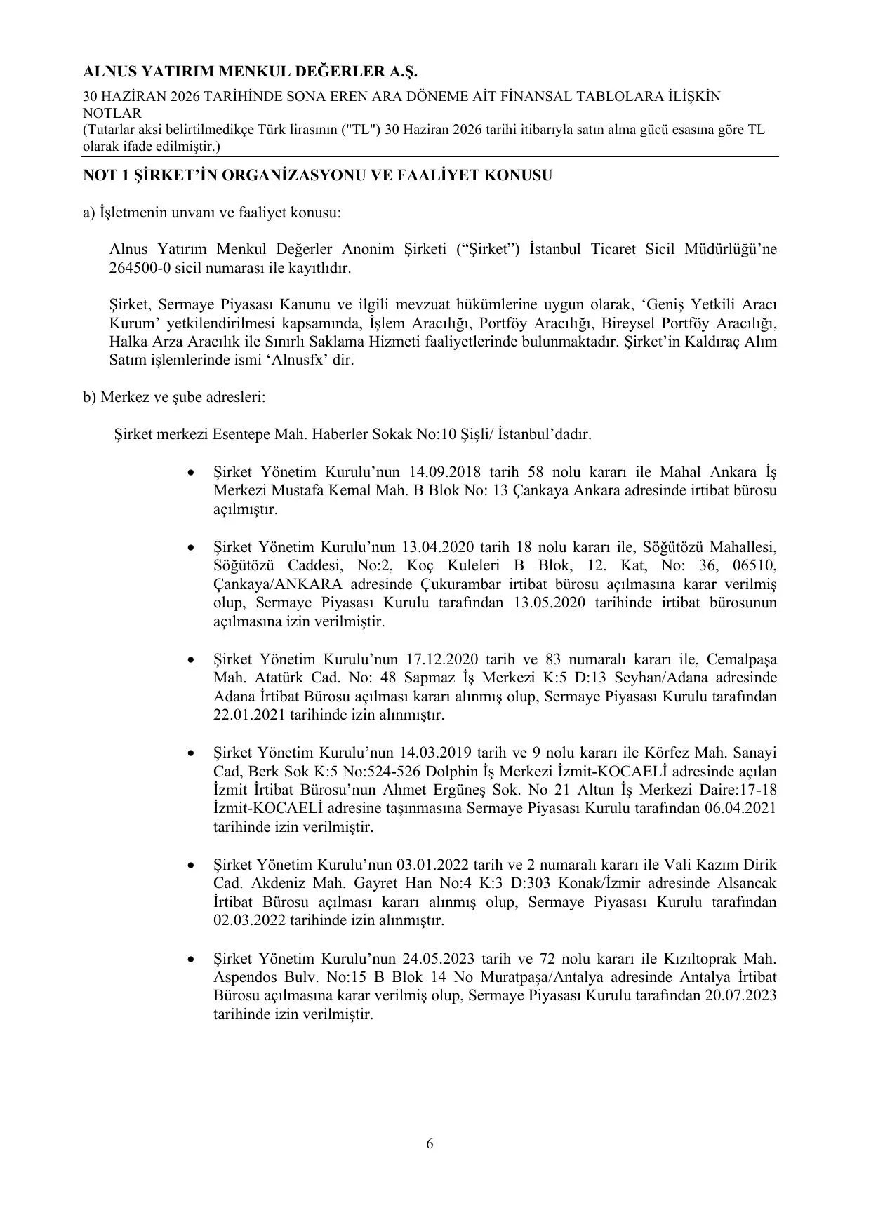 Alnus Yatฤฑrฤฑm Menkul Deฤerler A.ล. 30062026.pdf โ sayfa 9