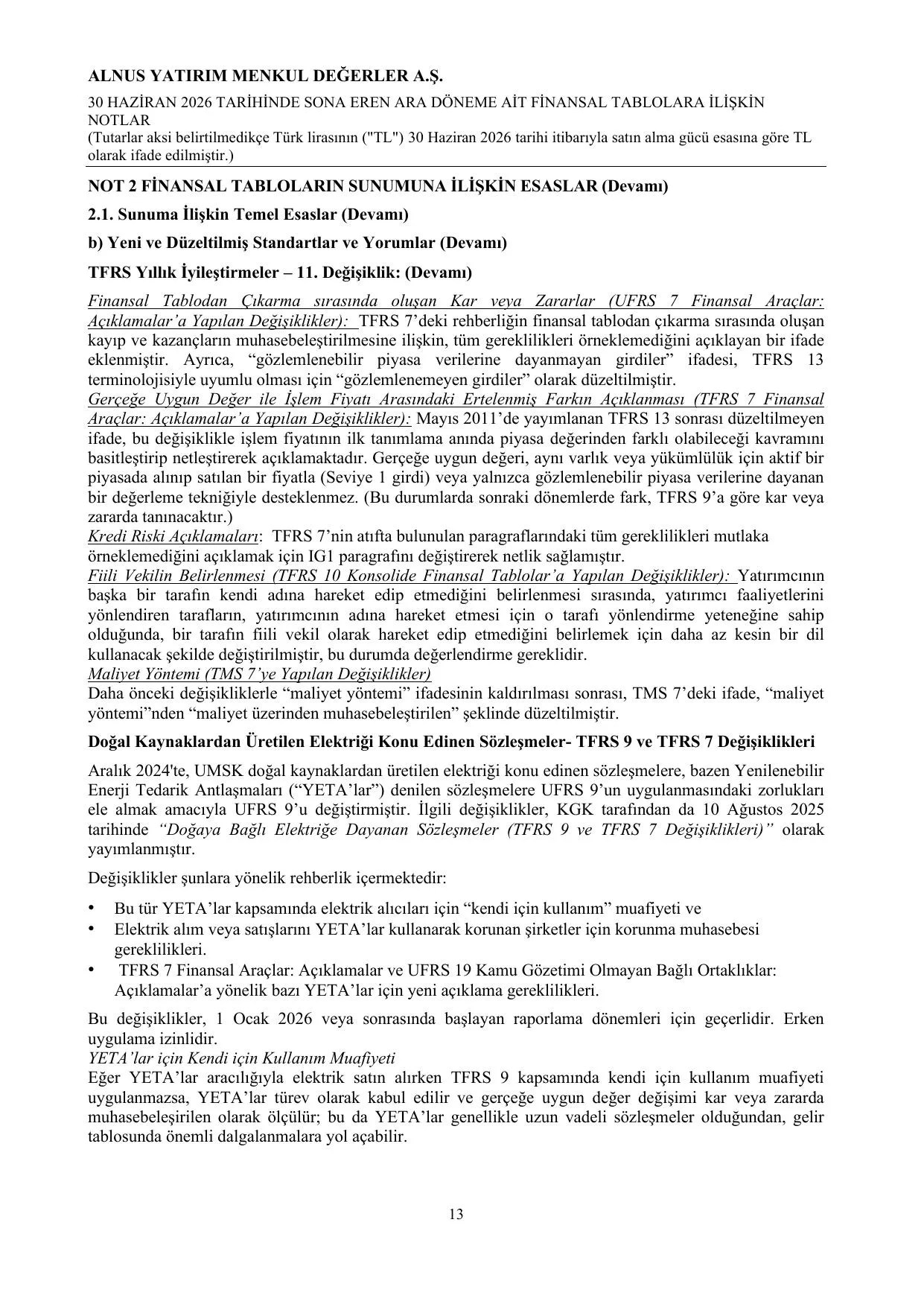 Alnus Yatฤฑrฤฑm Menkul Deฤerler A.ล. 30062026.pdf โ sayfa 16