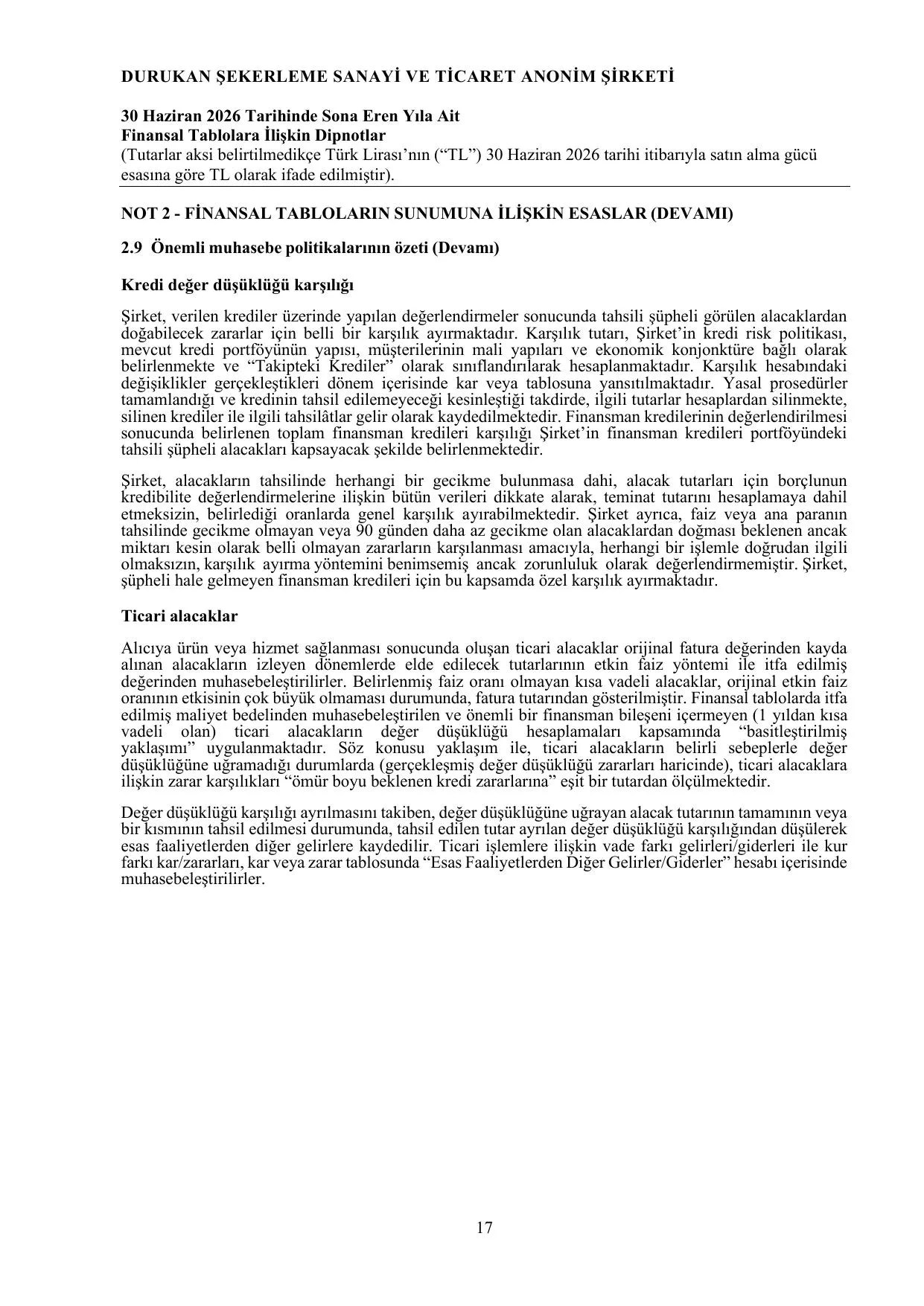 Durukan ลekerleme 30.06.2026 Baฤฤฑmsฤฑz Denetim Raporu.pdf โ sayfa 18