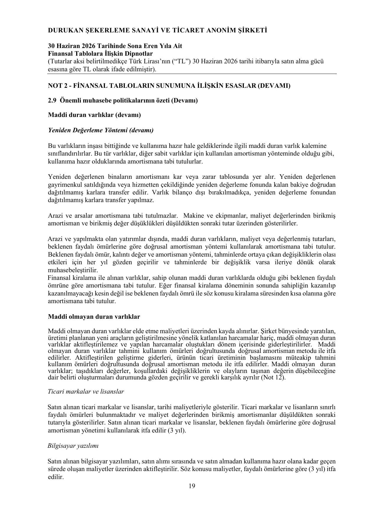 Durukan ลekerleme 30.06.2026 Baฤฤฑmsฤฑz Denetim Raporu.pdf โ sayfa 20