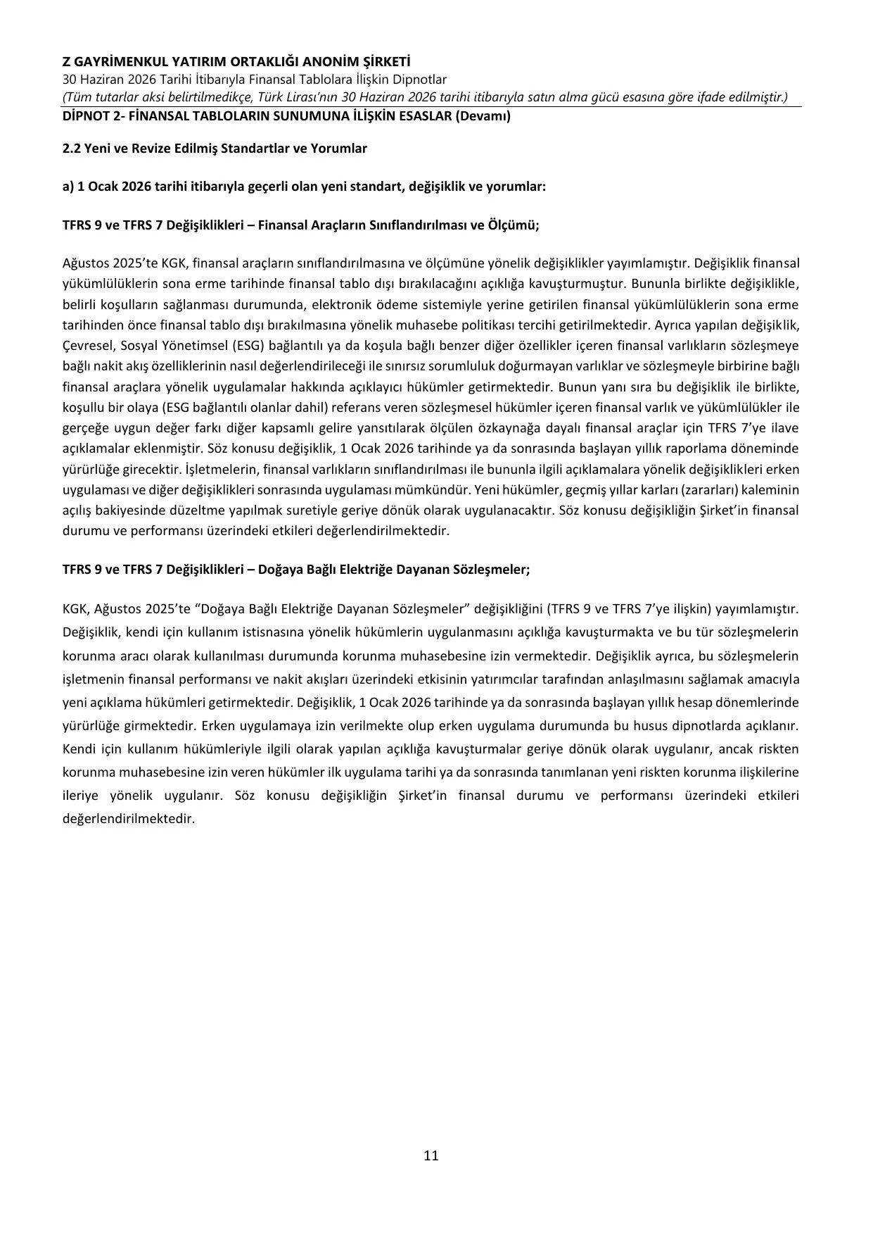 Z GYO_Finansal Rapor 30.06.2026 .pdf — sayfa 15
