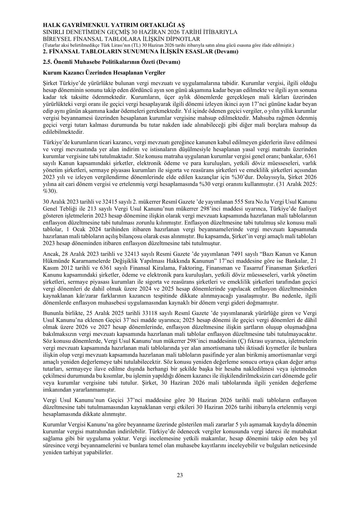 Halk GYO 30.06.2026 Solo Rapor_Görüşlü.pdf — sayfa 27