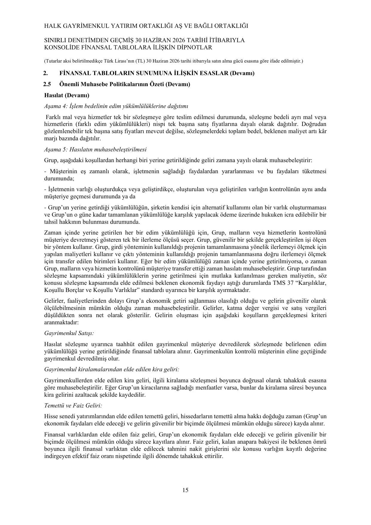 Halk GYO 30.06.2026 Konsolide_Görüşlü.pdf — sayfa 19