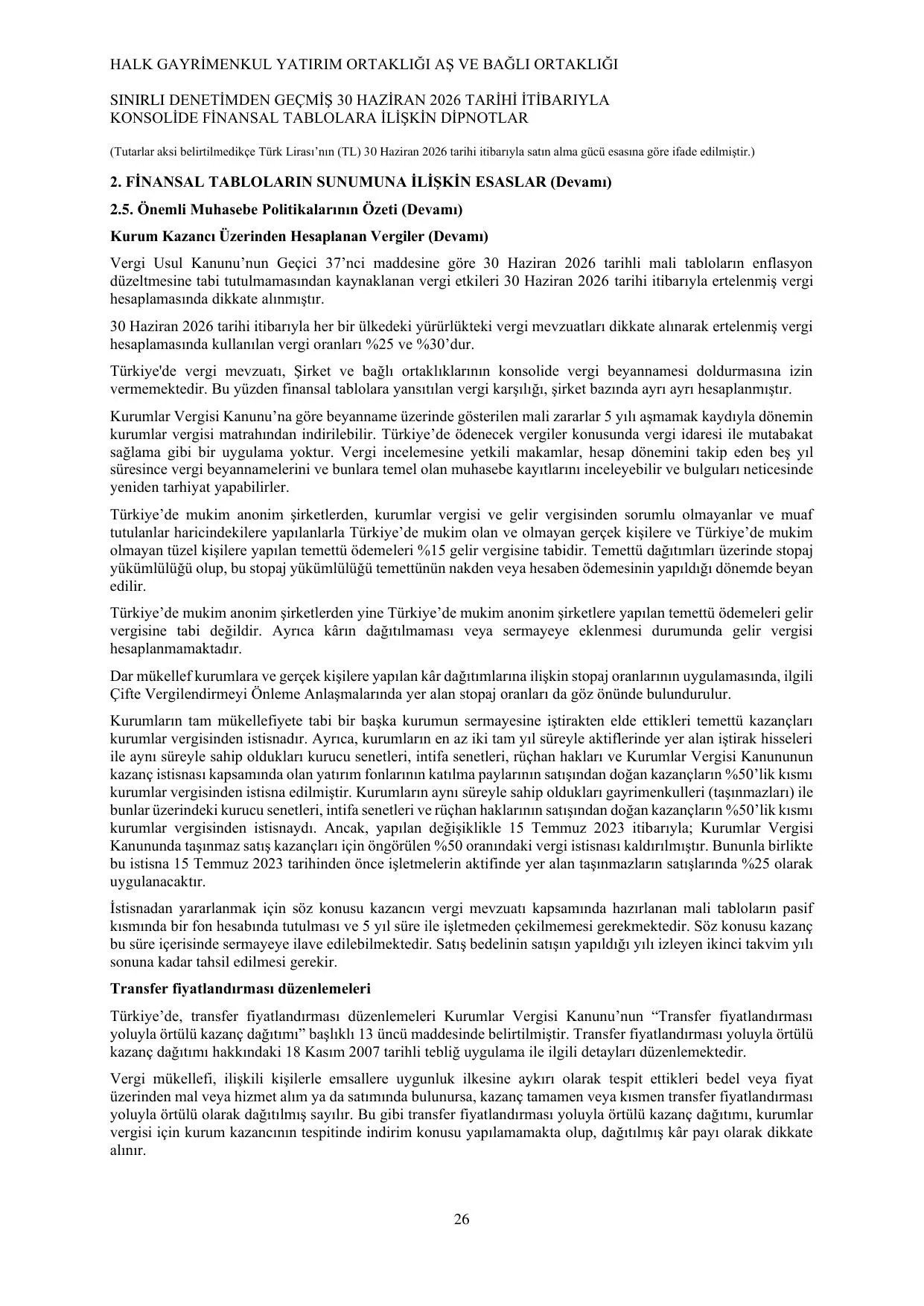Halk GYO 30.06.2026 Konsolide_Görüşlü.pdf — sayfa 30