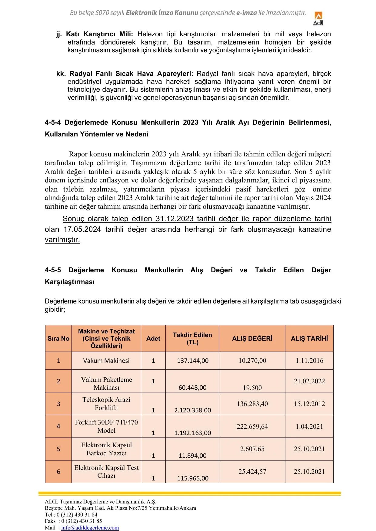 EK 5-E KAPEKS KฤฐMYA SANAYฤฐ A.ล Makine Ekspertiz.pdf โ sayfa 14