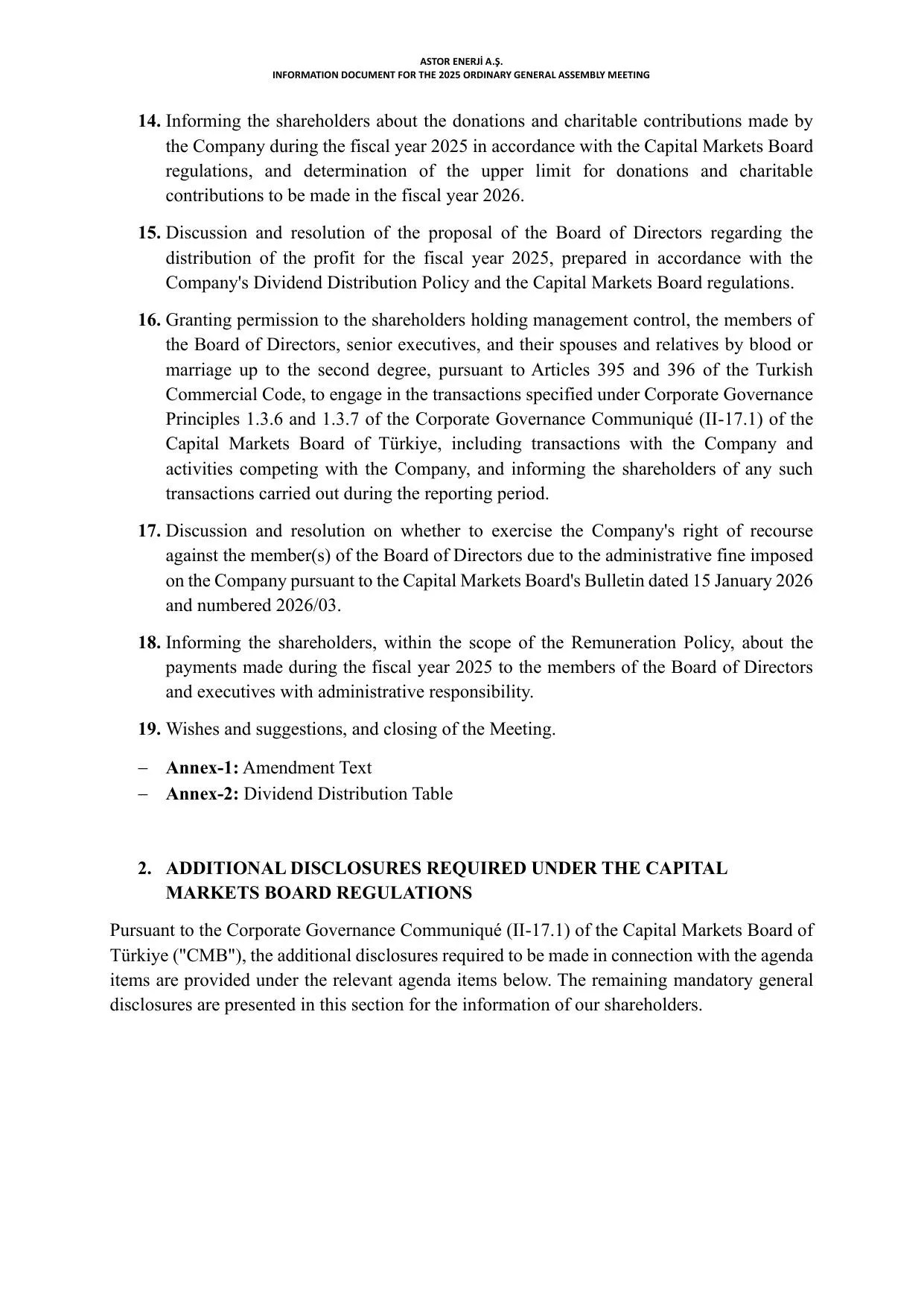 Kap -ASTOR ENERJฤฐ A.ล BฤฐLGฤฐLENDฤฐRME DOKรMANI 2025_ENG.pdf โ sayfa 4
