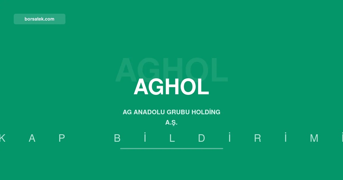 Anadolu Grubu Holding'in yılın ilk yarısındaki net kârı 14,5 milyar TL oldu Borsatek