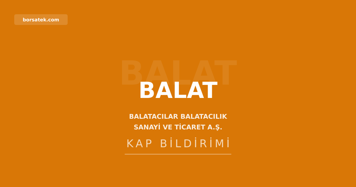 Balatacฤฑlar'da riskin erken saptanmasฤฑ komitesi kuruldu Borsatek