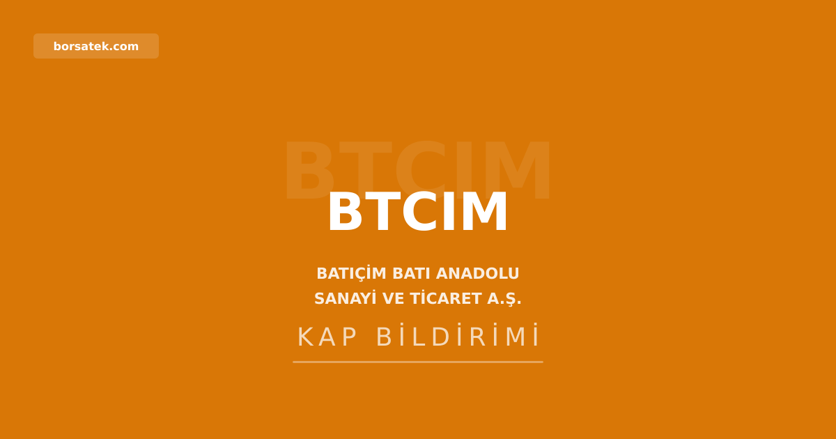 Batฤฑรงim'de 429 milyon TL zarar, hasฤฑlat %1,4 azaldฤฑ Borsatek