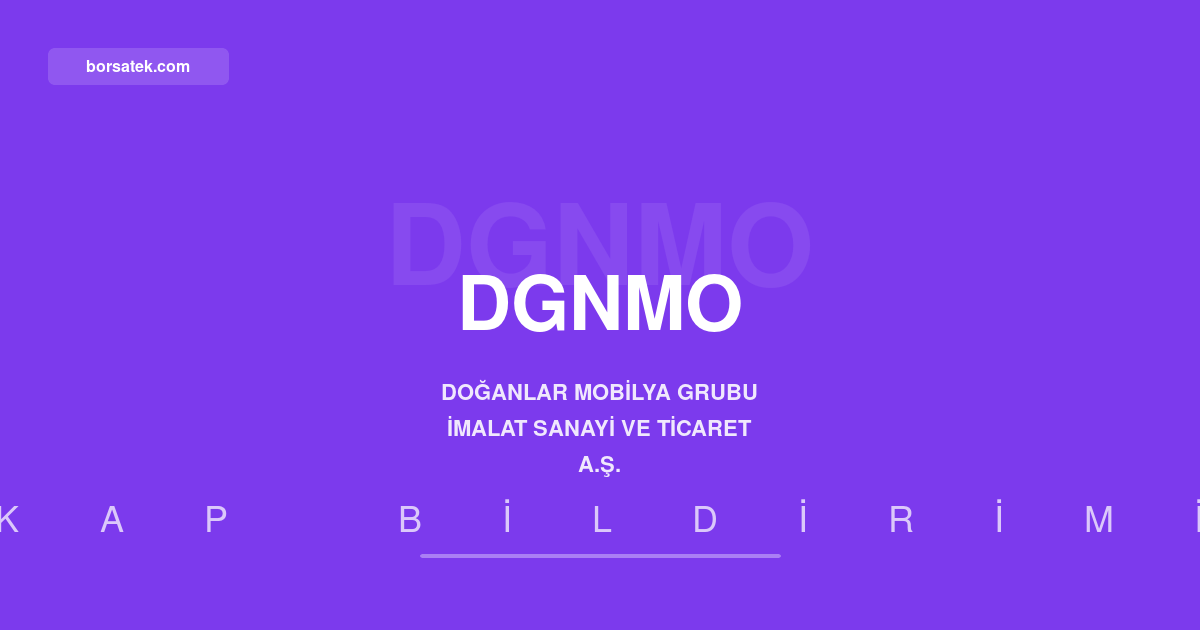 Doğanlar Mobilya yönetici sorumluluk sigortasını yeniledi Borsatek